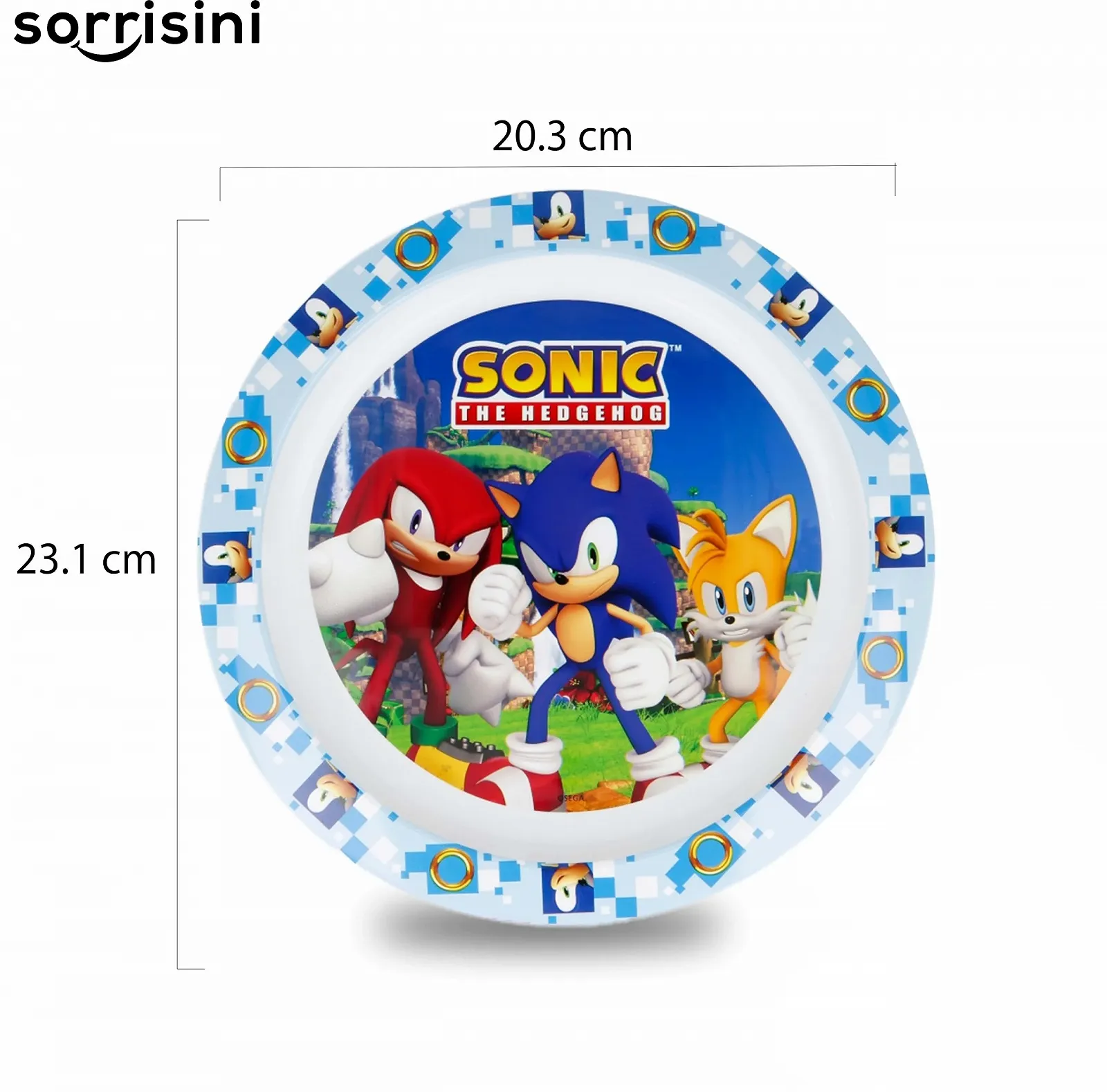 Набор детской посуды Sorrisini Sonic: тарелка, миска для каши, чашка 350 мл, детские столовые приборы, фото №6 Набор детской посуды Sorrisini Sonic: тарелка, миска для каши, чашка 350 мл, детские столовые приборы, фото №6