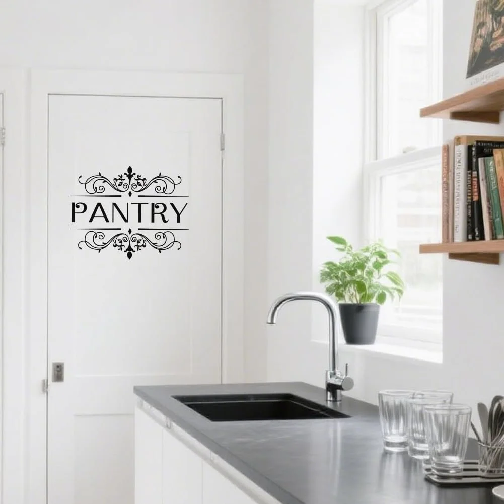 Наклейка на стіну SUPERDANT Pack of 2 для дверей комори Вінілова Чорна, фото №4