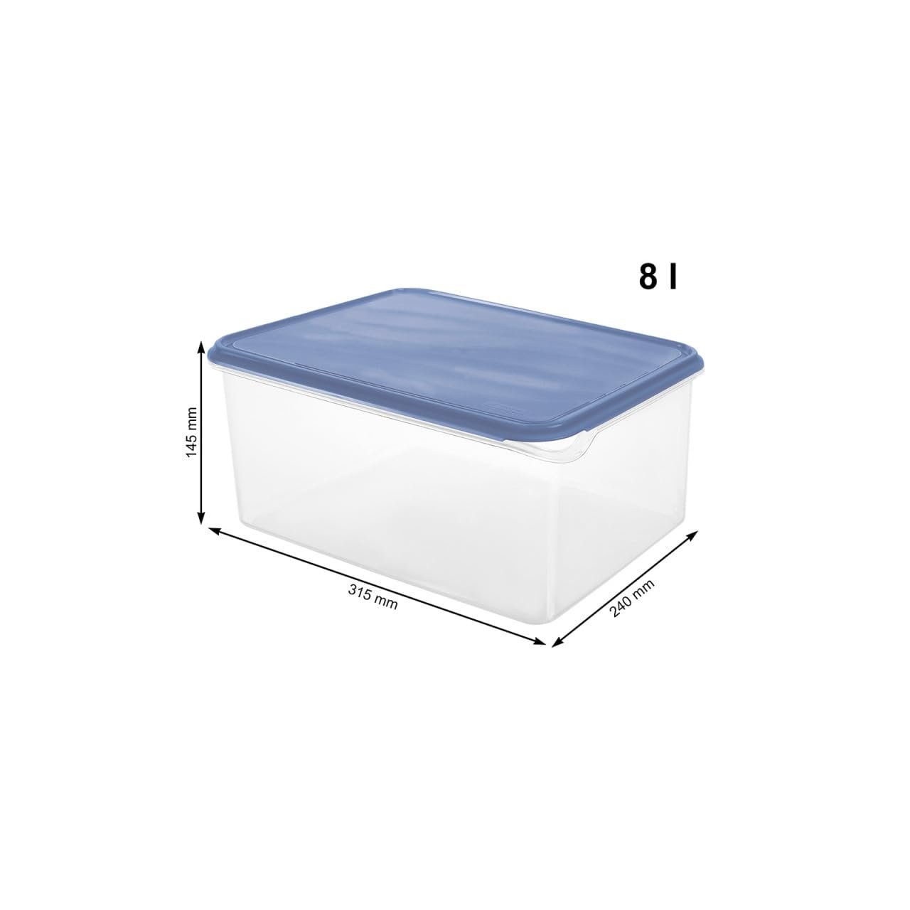 Ємність для холодильника Rotho Rondo 8 л Horizon Blue, фото №2