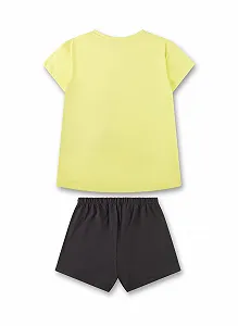 Пижама Sanetta для девочек Короткая Желтый synthetic.ua - Фото 1