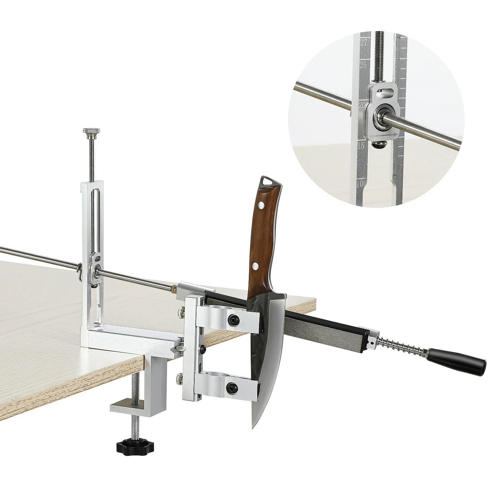 Точилка для ножей Milageto Fester Winkel 360 градусов DIY Металлическая, фото №7 Точилка для ножей Milageto Fester Winkel 360 градусов DIY Металлическая, фото №7