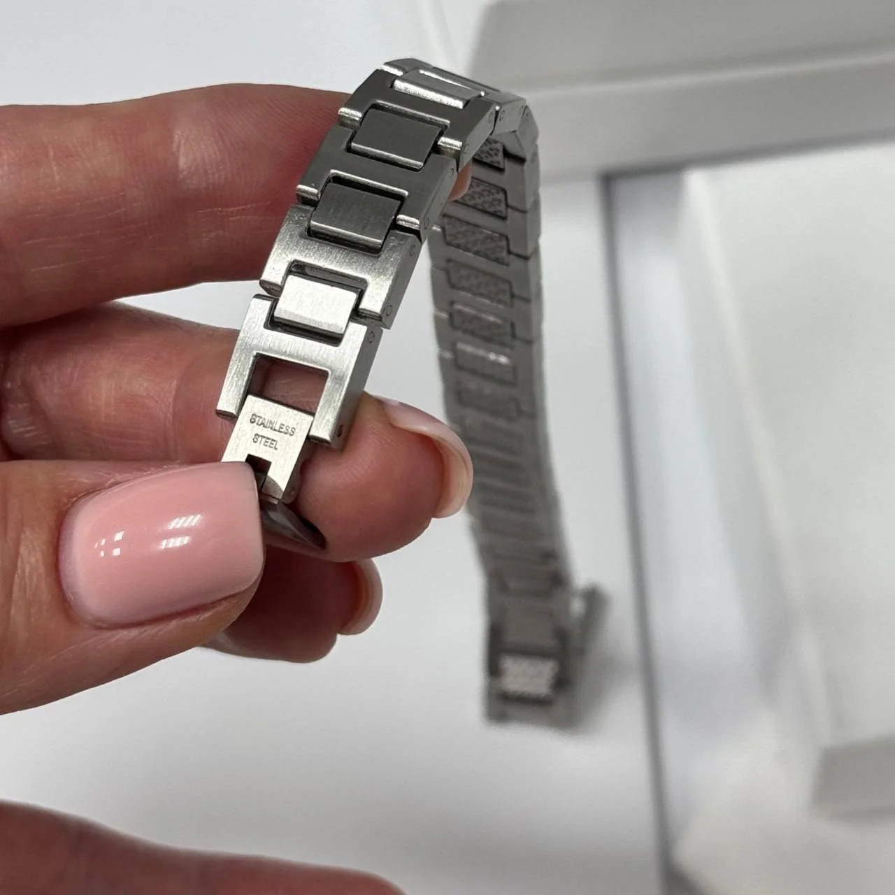 Браслет мужской Lacoste серебряного цвета стальной, фото №7