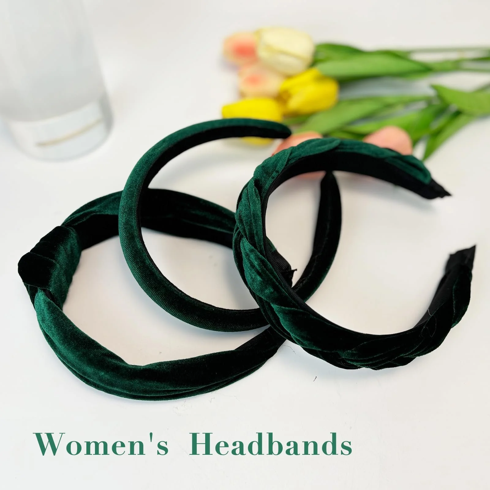 Оксамитова Обруч на голову плетена Dirndl, набір 3 шт, фото №4