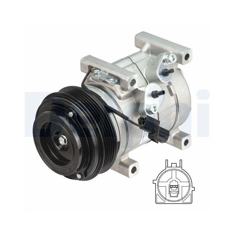 Компрессор кондиционера DELPHI CS20551 для HYUNDAI, фото №1