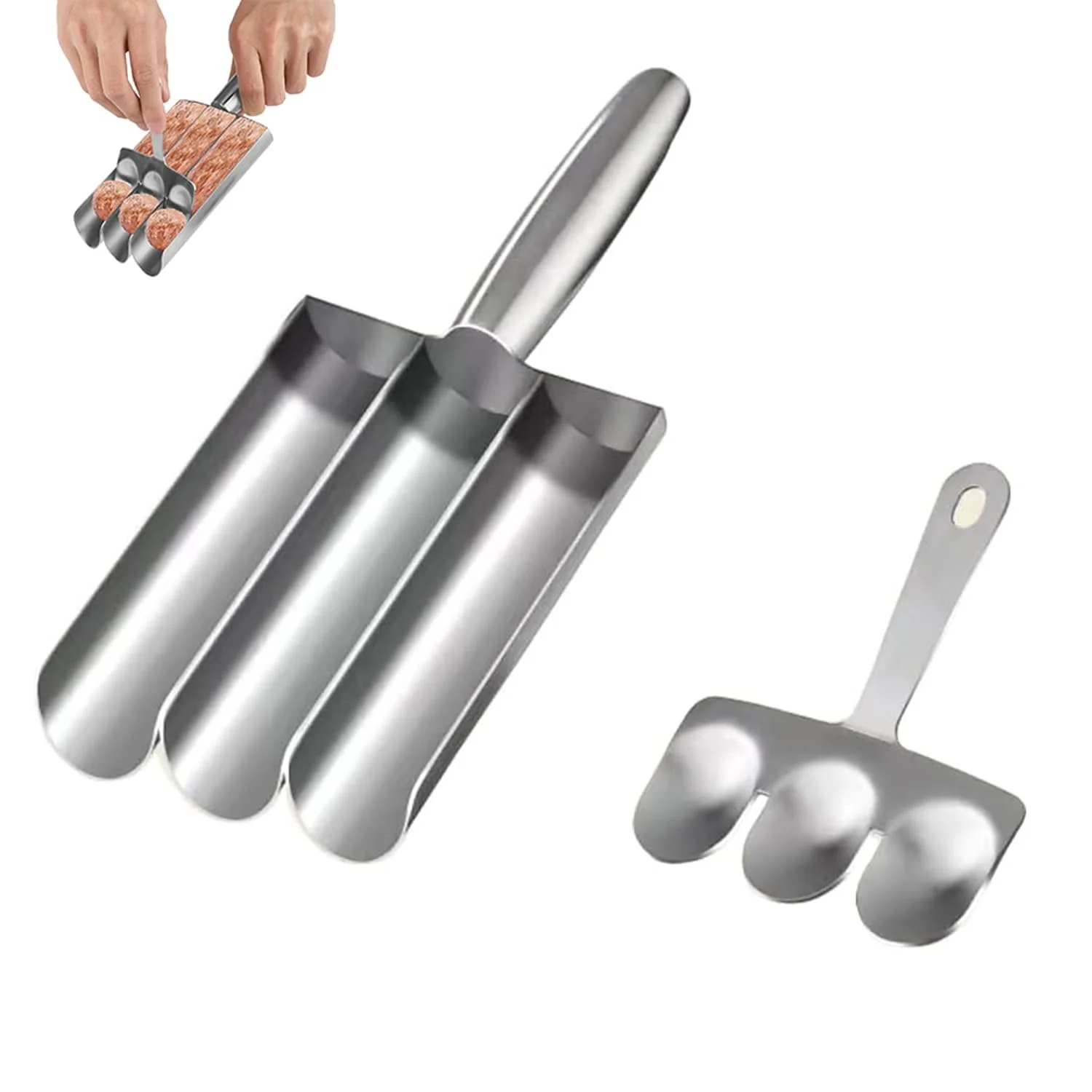 Форма для фрикаделек Meatball Shovel Maker из нержавеющей стали, фото №1 Форма для фрикаделек Meatball Shovel Maker из нержавеющей стали, фото №1