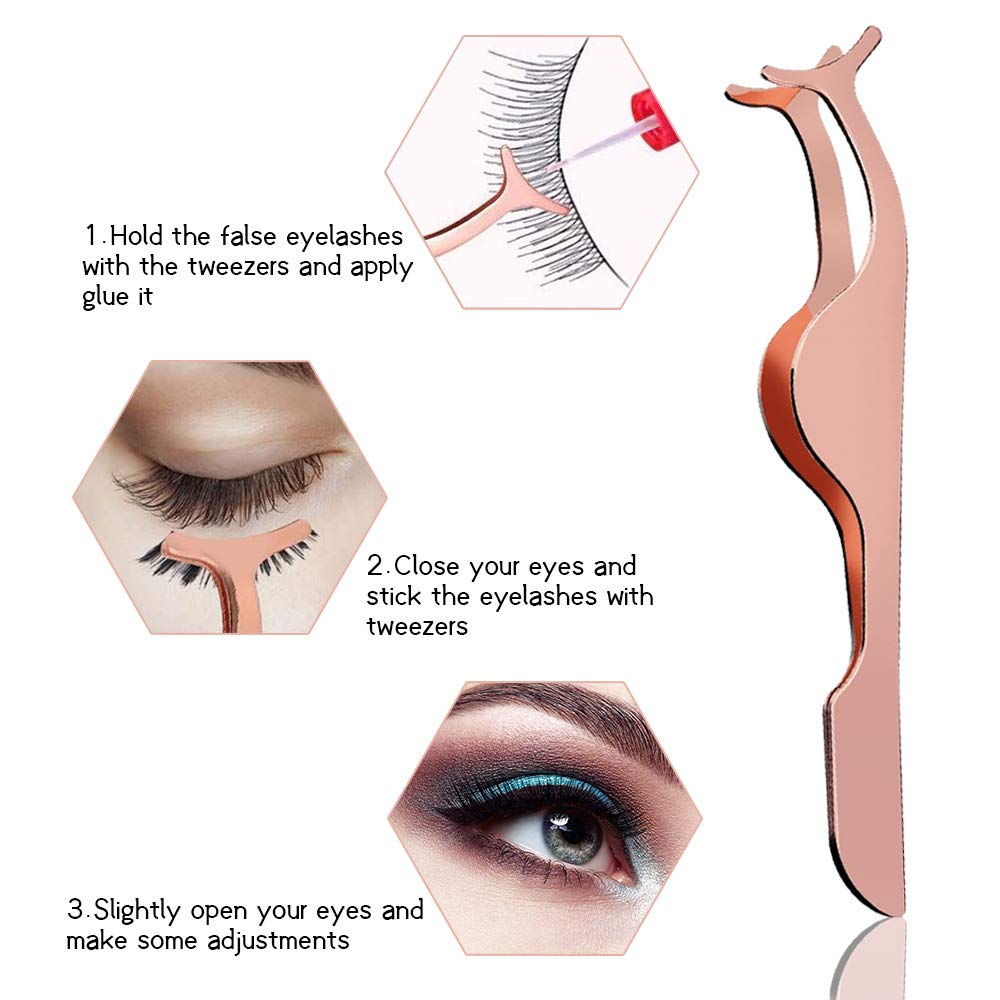 Інструмент Miss Gorgeous False Eyelash Applicator Pack of 3 Нержавіюча сталь Серебристий, фото №5