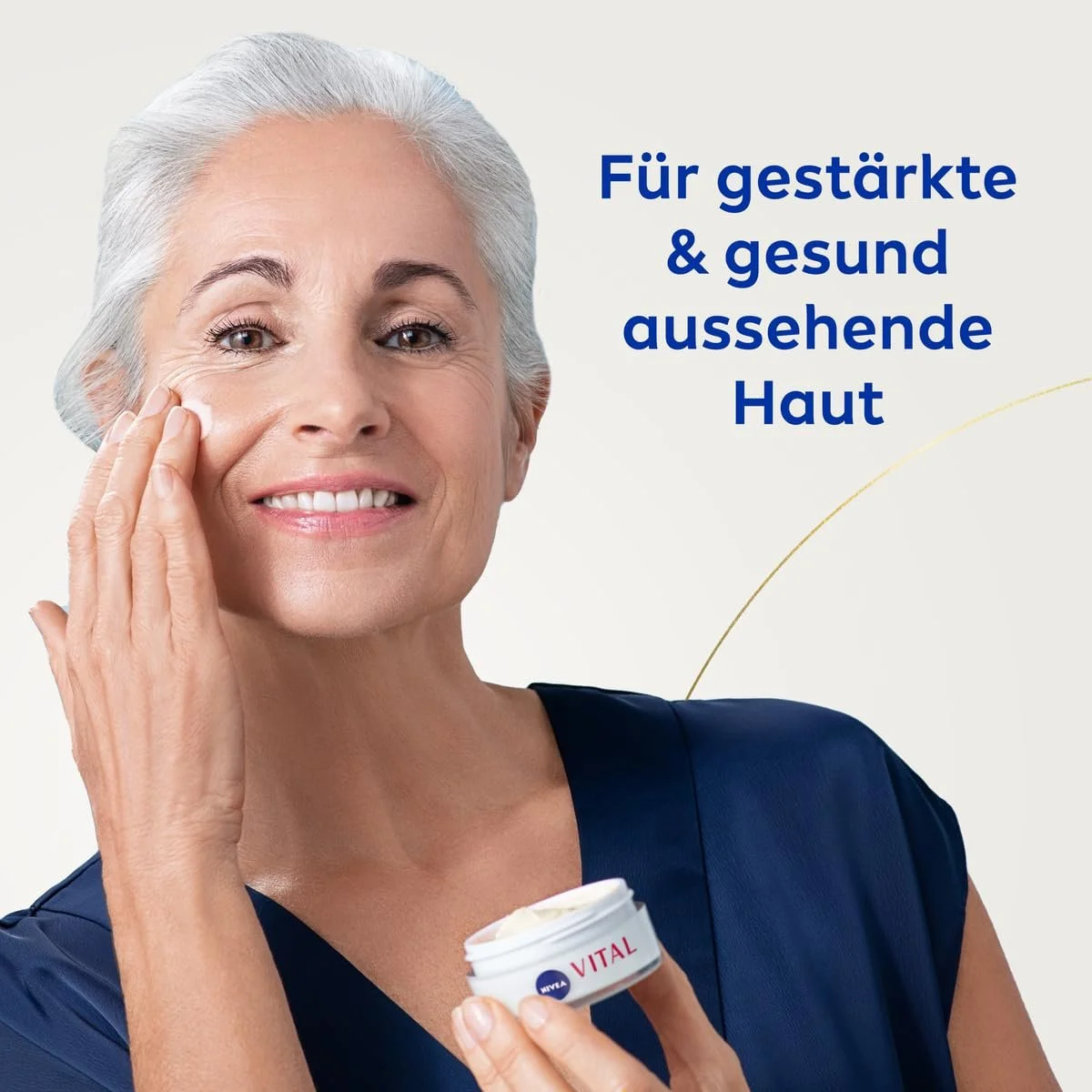 Денний крем NIVEA Vital Anti-Wrinkle інтенсивний для зрілої шкіри з кальцієм та екстрактом перлів 50 мл, фото №5
