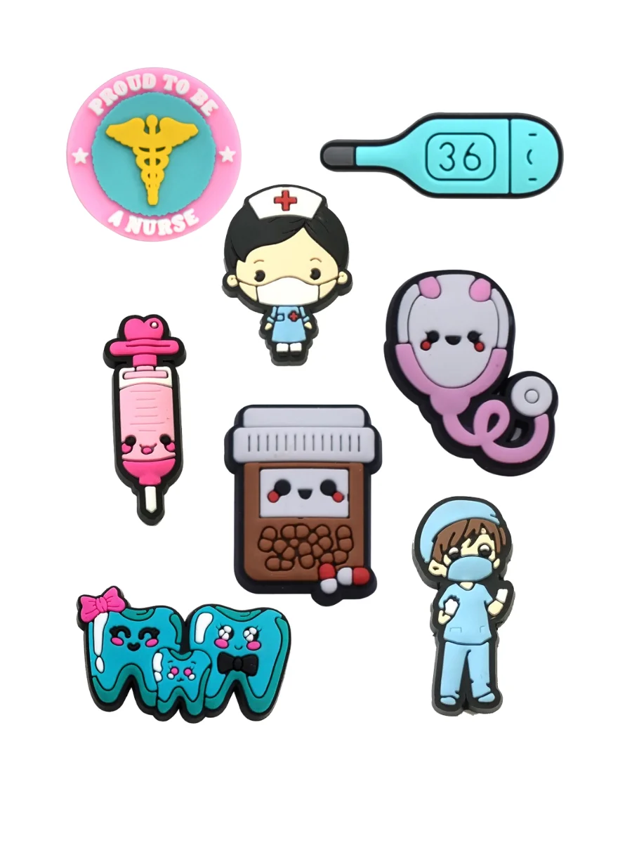 Джибитсы 8 шт, аксессуары для крокс, фото №1