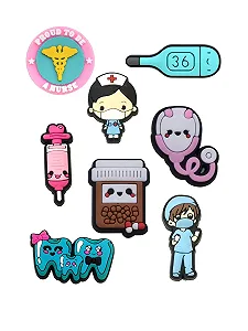 Джибитсы 8 шт, аксессуары для крокс - Фото 1