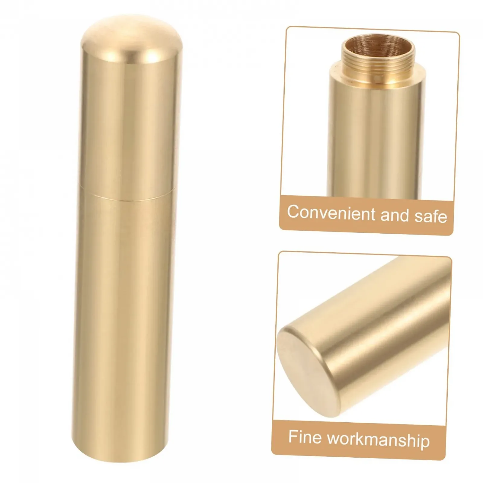 Коробка для зберігання Sosoport, 4 шт, водонепроникна, портативна, латунна, фото №4