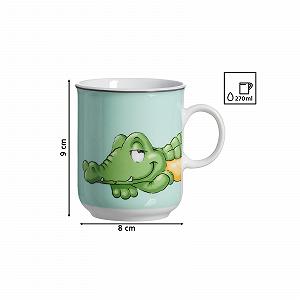 Набір дитячих чашок Ritzenhoff & Breker Happy Zoo, 4 шт, 270 мл, дитячі чашки з ручкою та мотивами тварин synthetic.ua - Фото 1