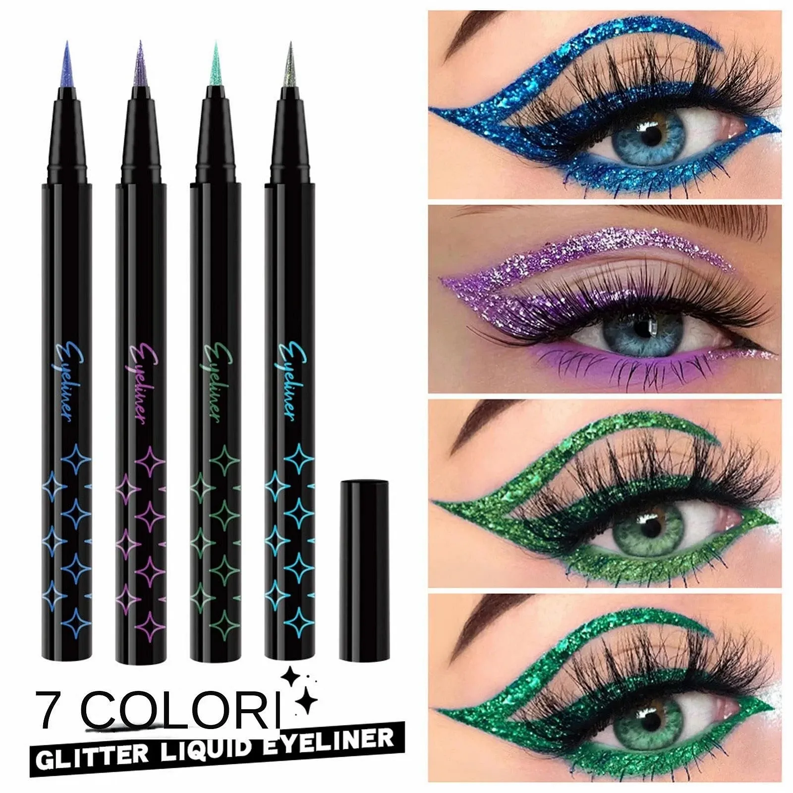 Набір підводок для очей з блискітками, фото №4 Набір підводок для очей з блискітками, фото №4