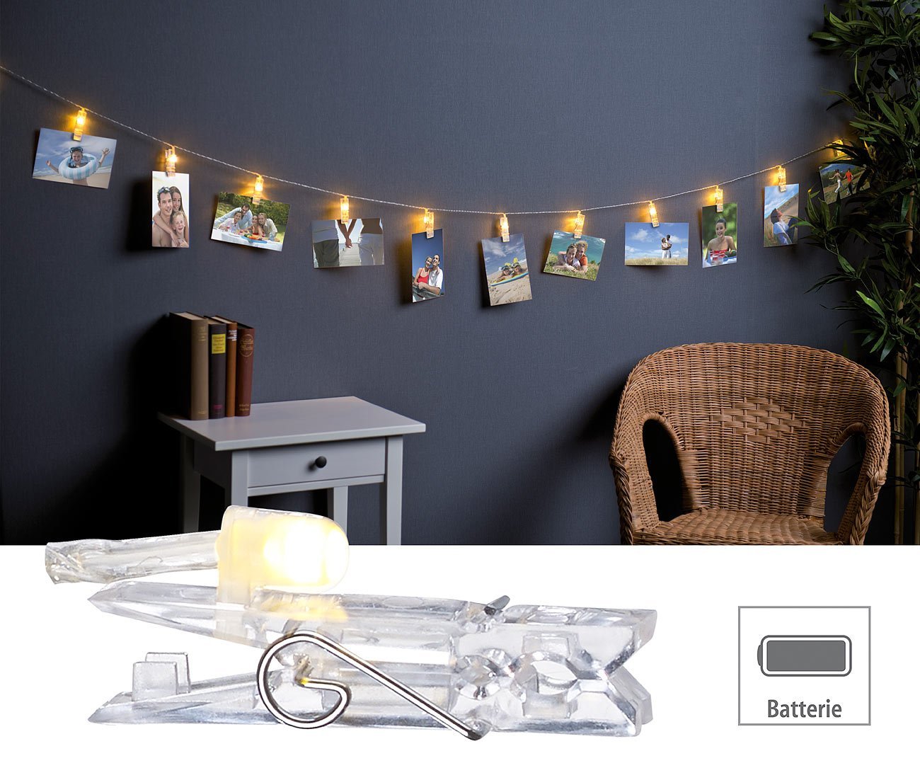 Гірлянда Lunartec LED Фото кліп, 40 кліпс, 10 м, фото №3