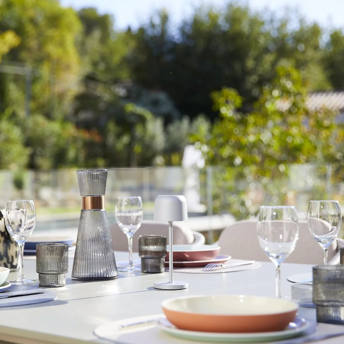 Настільна лампа Lumisky Sophia Wireless LED Warm White Dimmable 20 см Grey, фото №3