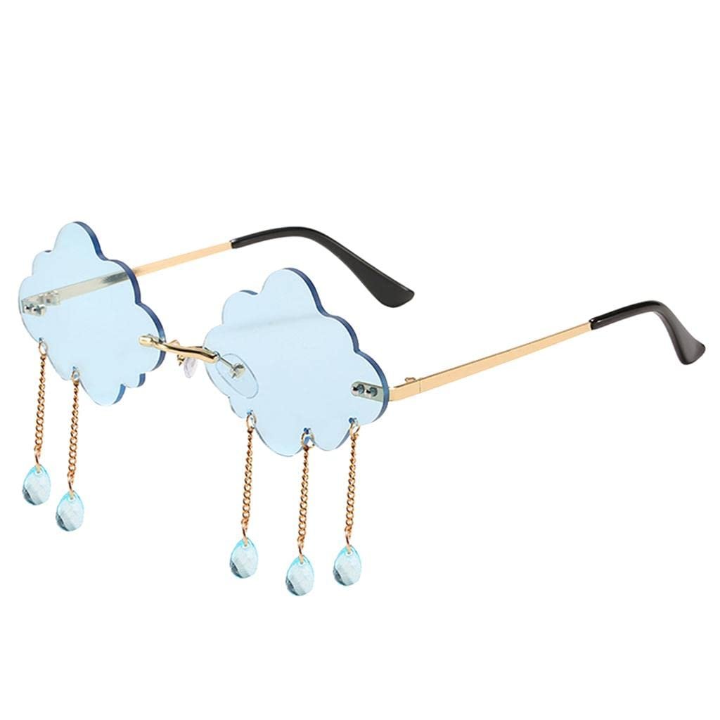 Солнцезащитные очки Colcolo Fashion UV400 без оправы, облако, фото №4