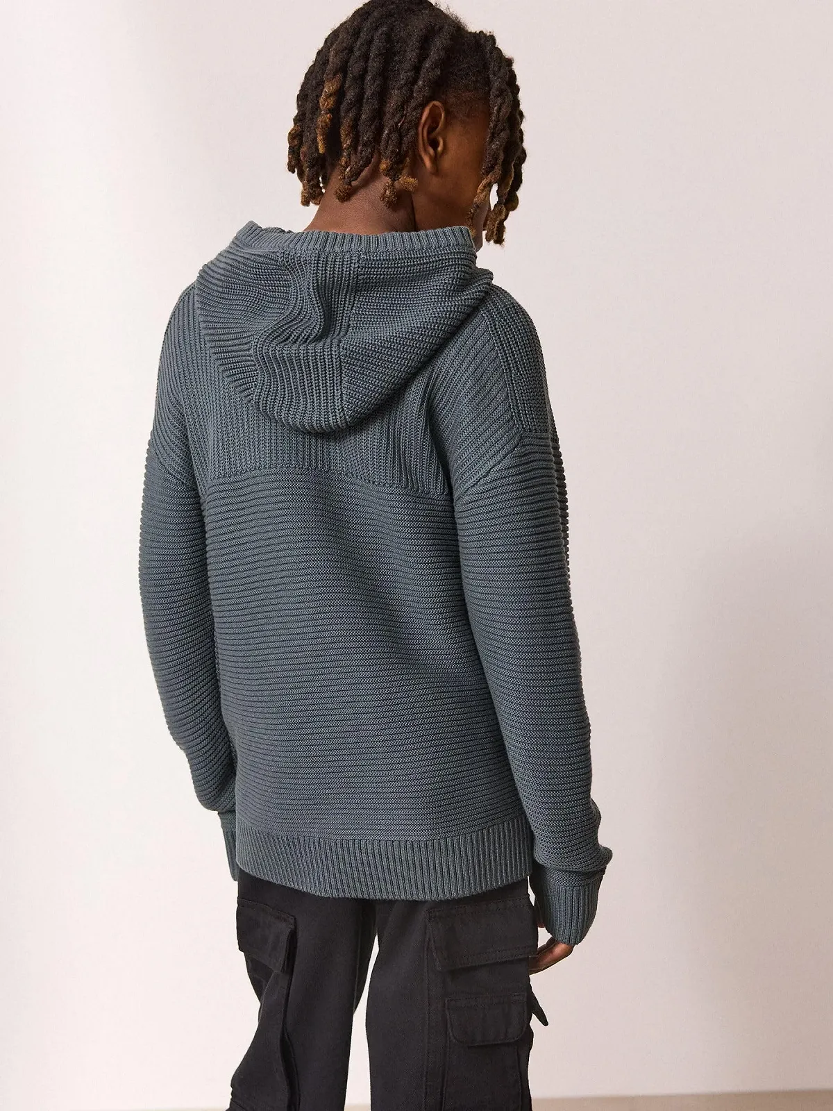 Вязана толстовка-худі для хлопчиків Next Utility, фото №4