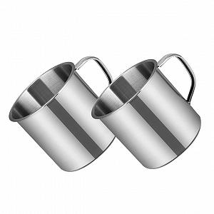 Набір з 2 питних чашок з нержавіючої сталі - Фото 1