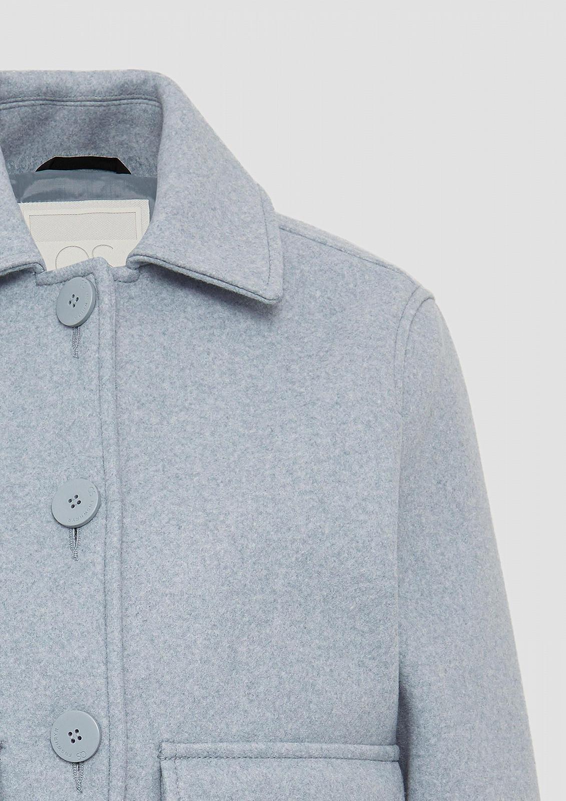 Женская куртка QS Wool Look с карманами - идеальна для переходного периода и города, фото №3