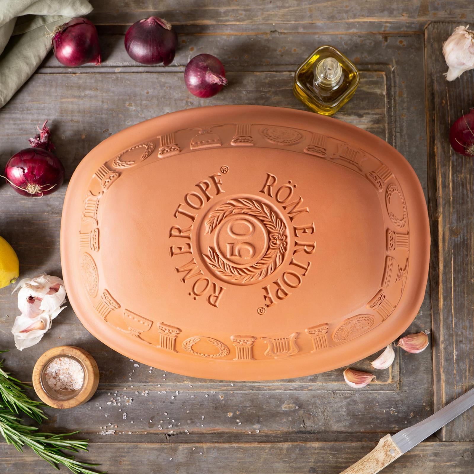 Жаровня Römertopf 50 years anniversary edition 5 л из натуральной глины, фото №7 Жаровня Römertopf 50 years anniversary edition 5 л из натуральной глины, фото №7