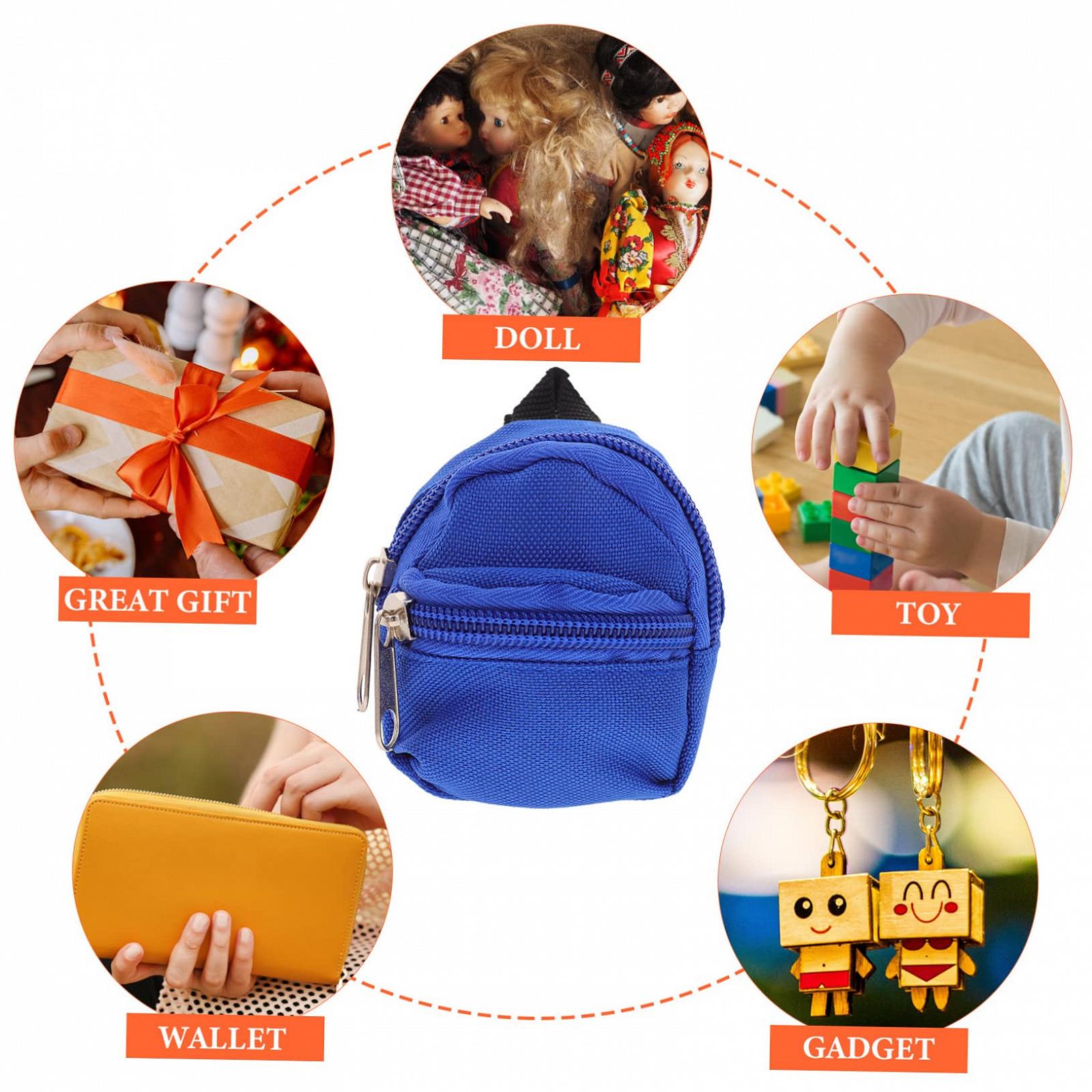 Игрушка KOMBIUDA Mini Backpack Декор Mini Backpack Мини рюкзаки Маленькая модель Игрушка Мини украшения для сценографии Фото реквизит Мини, фото №3