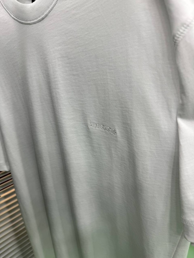 Футболка белая Ami Paris White f648, фото №4