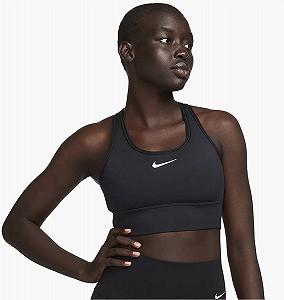 Топ Nike Dri-Fit Swoosh Medium Support Longline Bra Fn2728-010  S - Фото 1