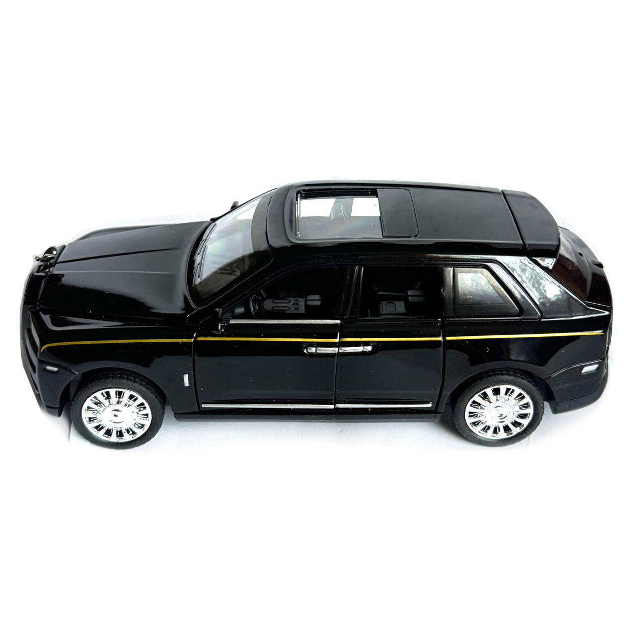Машинка металлическая Rolls-Royce Cullinan ролс ройс черный звук свет инерция откр люк двери капот багажник, фото №3 Машинка металлическая Rolls-Royce Cullinan ролс ройс черный звук свет инерция откр люк двери капот багажник, фото №3