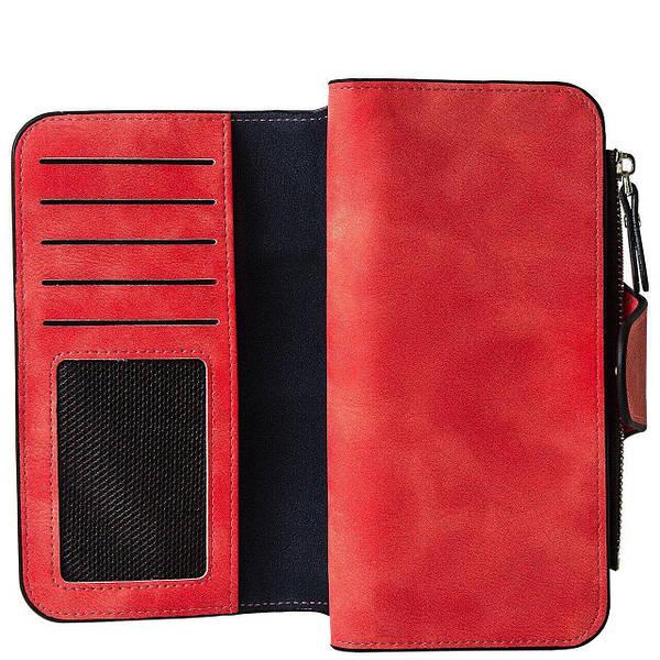 Кошелёк женский Baellerry N2345 искусственная замша Красный, фото №1 Кошелёк женский Baellerry N2345 искусственная замша Красный, фото №1