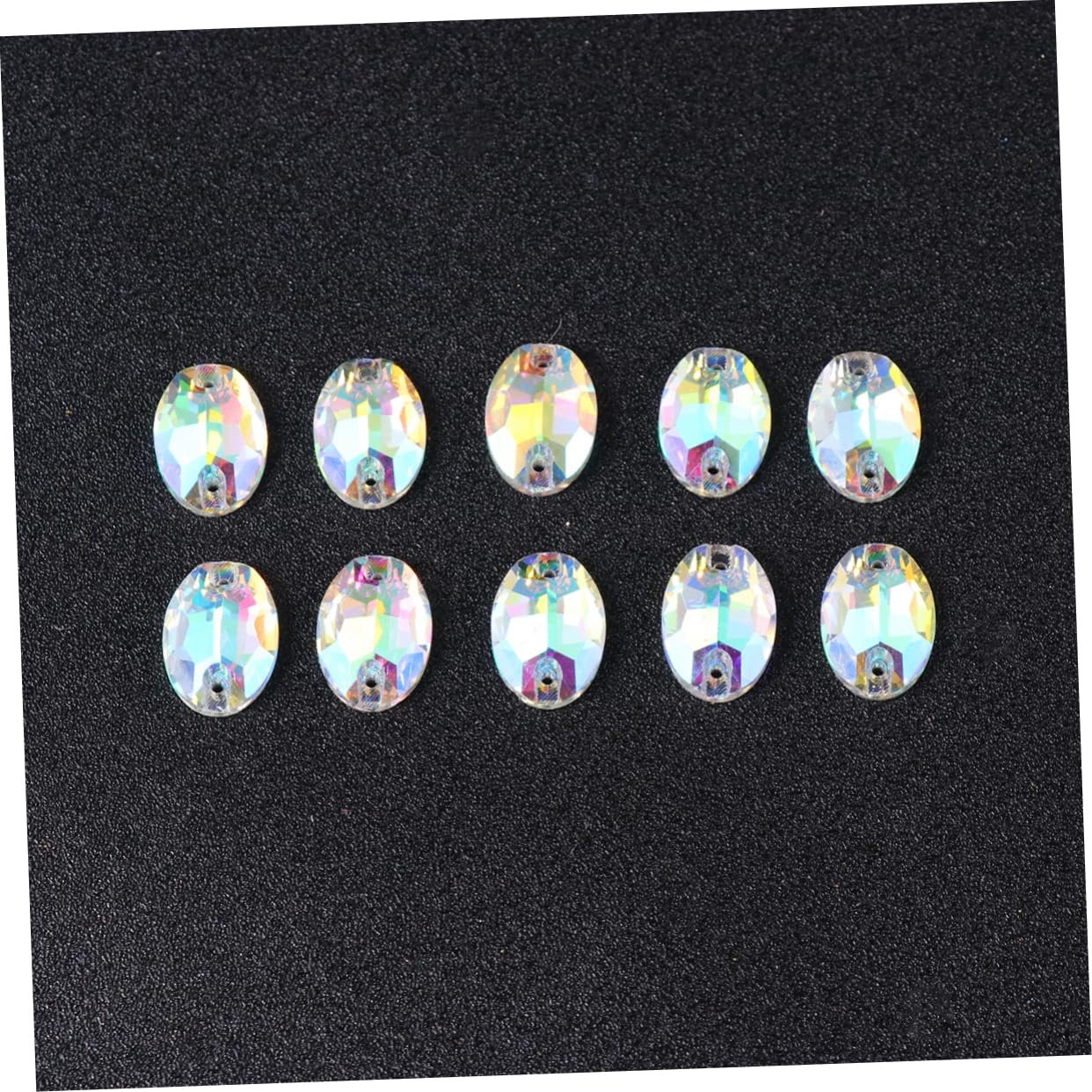 Стразы 100 шт. пришивные, разные формы, стразы с плоской задней частью, цветные стеклянные стразы, подвески-стразы для детских поделок, хрустальные стеклянные стразы для одежды, фото №7