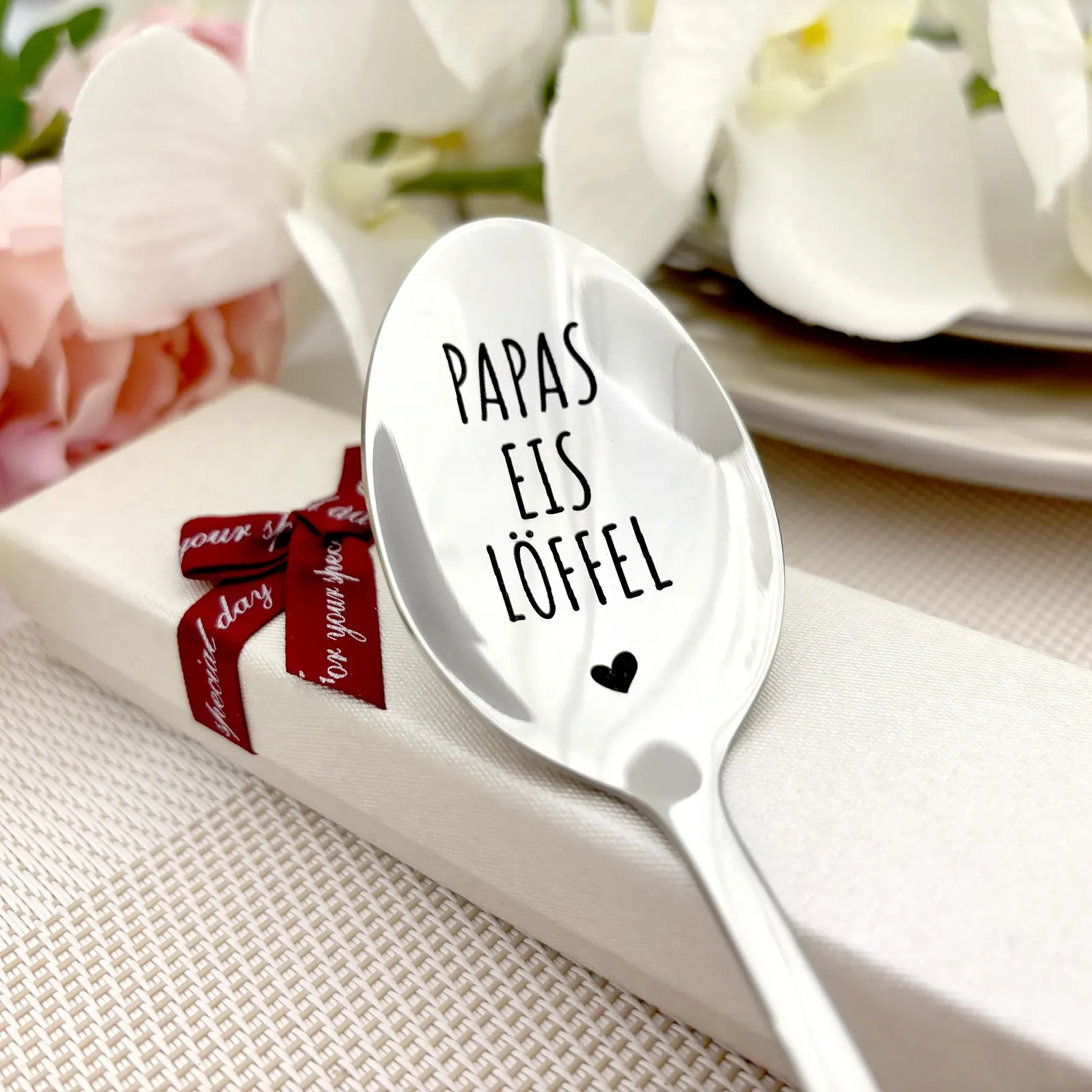 Ложка для морозива Персоналізована з гравіюванням Нержавіюча сталь, фото №1