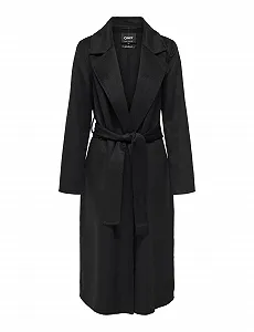 Пальто ONLY Женское Onlbelina С Поясом Ручной Работы Шерстяное OTW - Фото 1