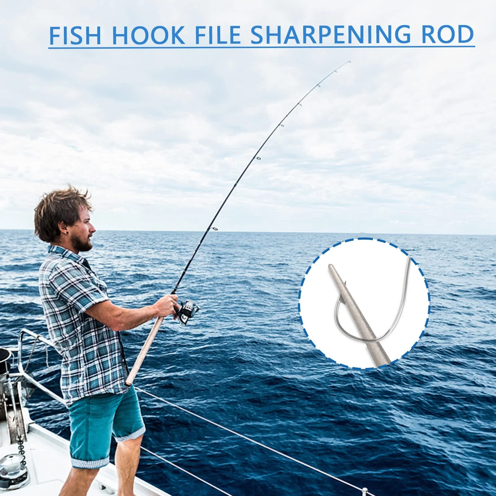 Точильний камінь алмазний для серрейторів портативний багатофункціональний у формі ручки, фото №7