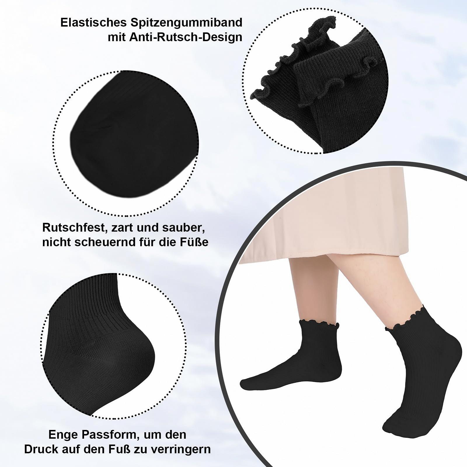 Шкарпетки з рюшами, 6 пар, Жіночі, фото №3