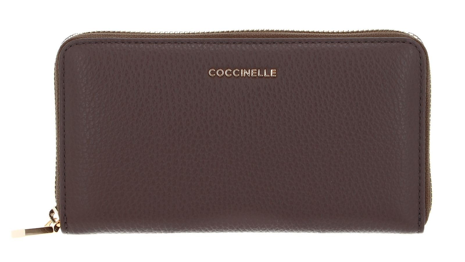 Кошелек Coccinelle Metallic Soft 7cc 18 см Coffee Кофейный, фото №3