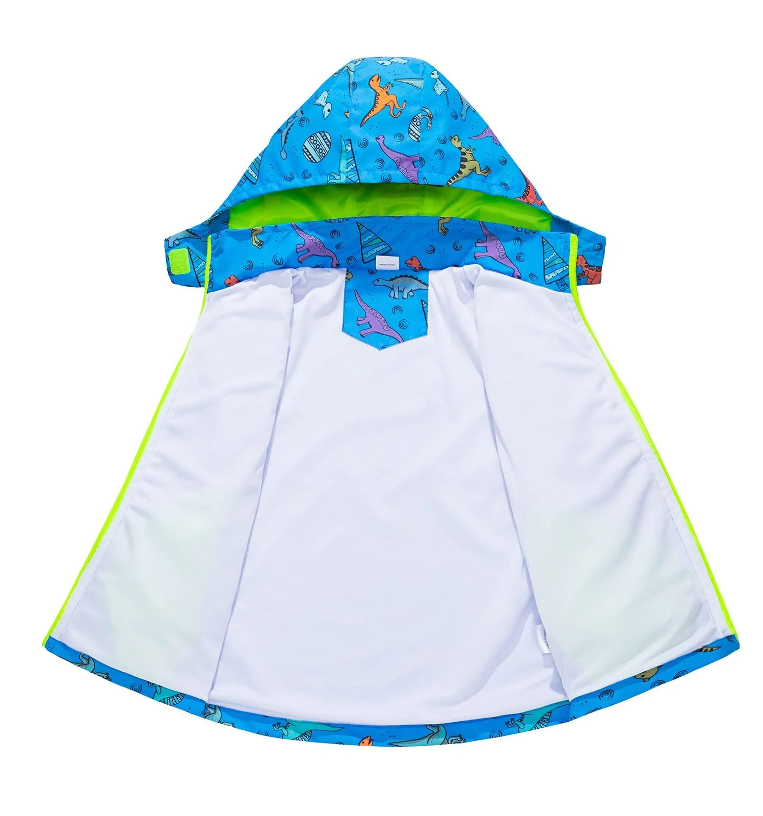 Дитяча дощова куртка LAUSONS Перехідна куртка для малюків Динозаври Водонепроникна, фото №3