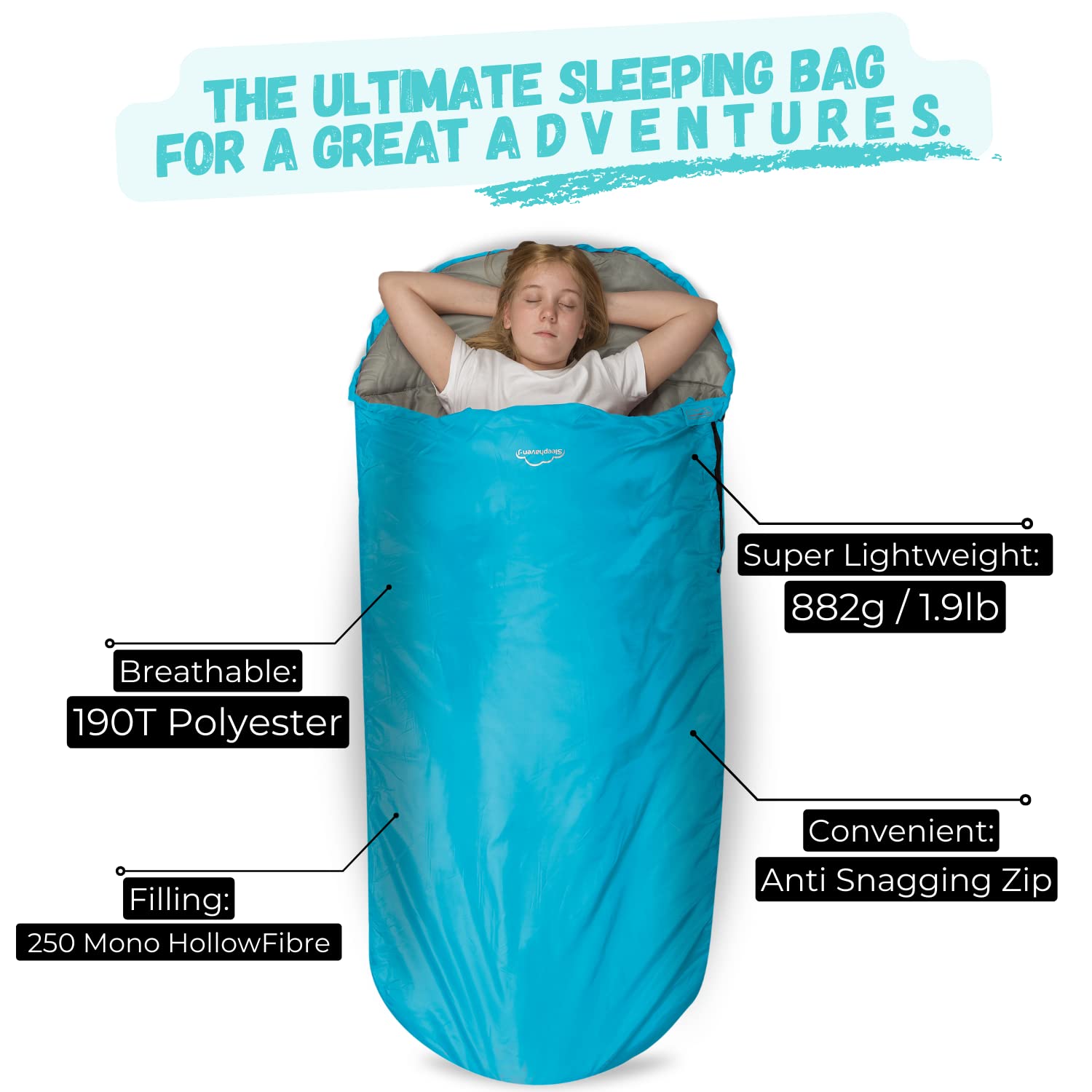 Спальний мішок HIGHLANDER Sleephaven Big XL Extra Large Pod Design Водовідштовхувальний, фото №2