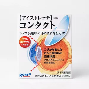 Капли Зарядка для глаз контактных линз ROHTO Eye Stretch - Фото 1