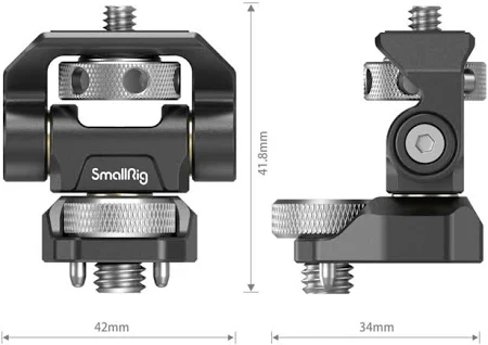 Крепления для монитора камеры SMALLRIG ‎2903-CF 3/8'' Черное, фото №4