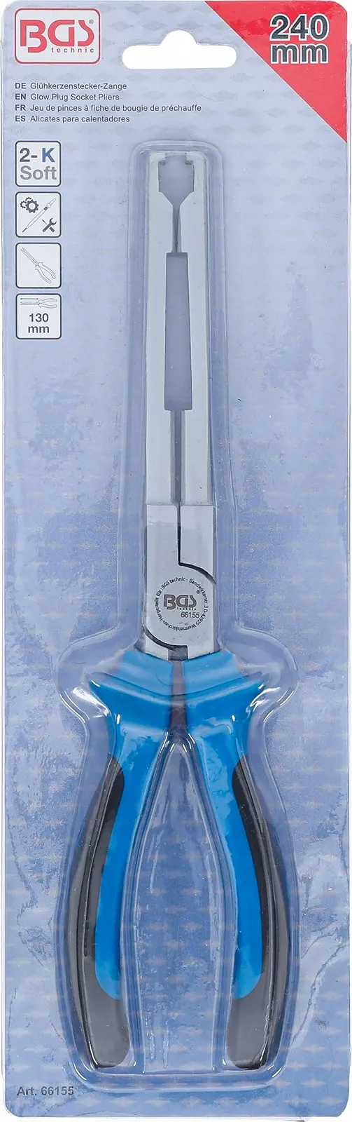 Плоскогубцы BGS для свечей накаливания, прямые, 1 шт, 66155, фото №4