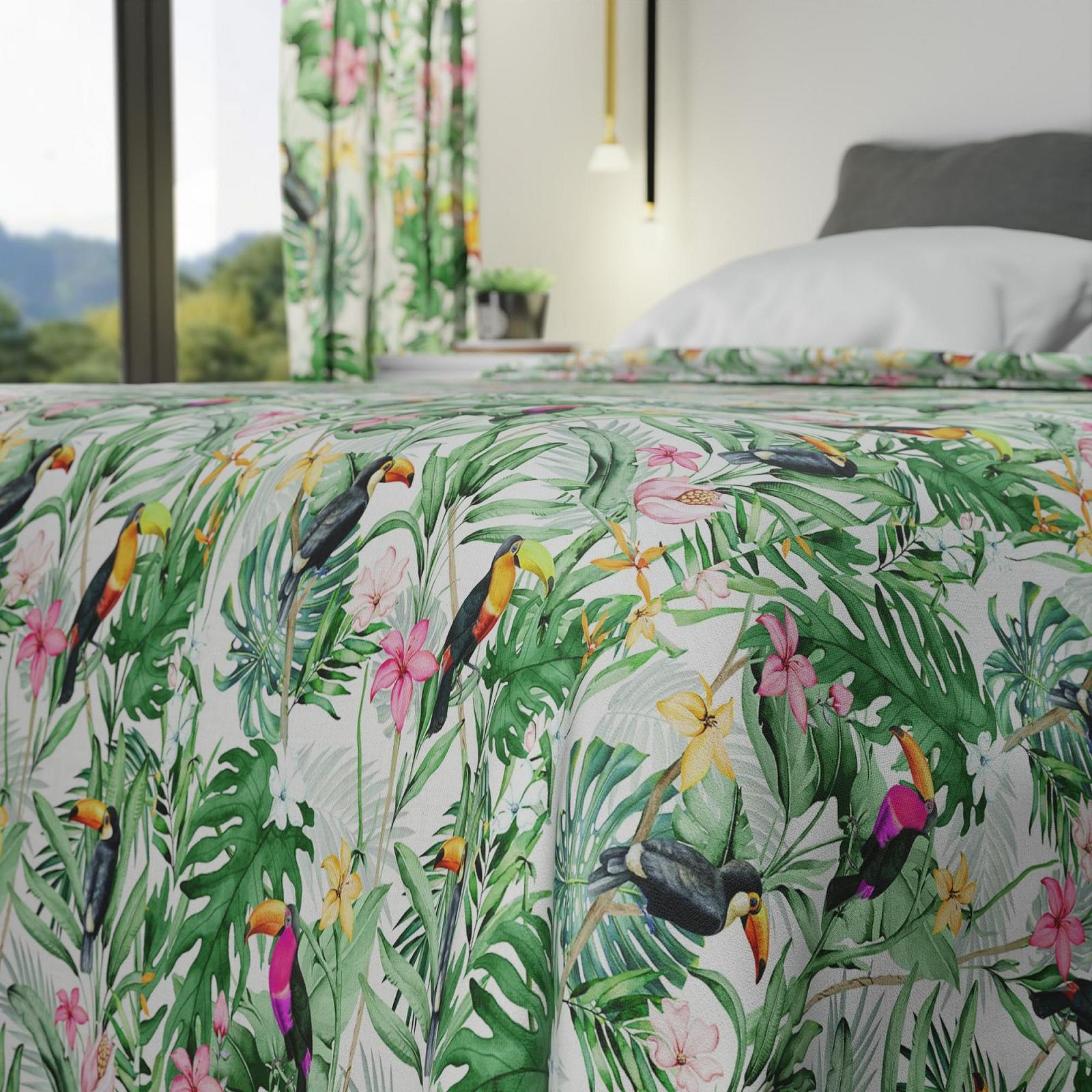 Покривало Byour3 Багатоцільове стьобане Tropical Toucan, Queen Size, фото №3