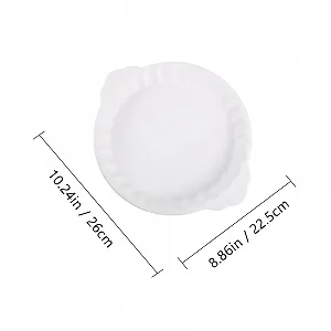 Керамическая форма для запекания SOIMISS Круглая с ручками Термостойкая Белая synthetic.ua - Фото 1