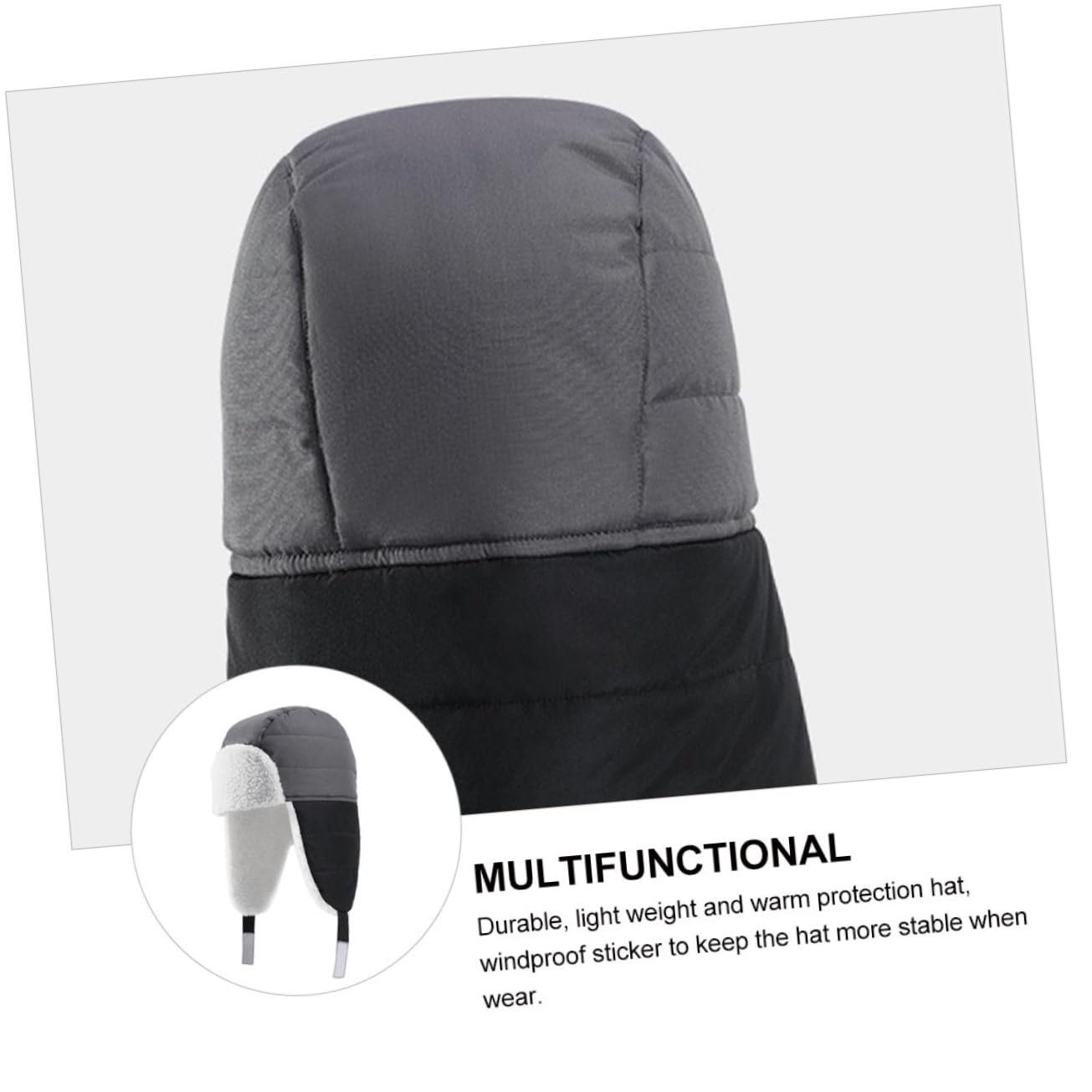 Шапка Healvian Шапка-пилот с ушанками Ветрозащитная, фото №8 Шапка Healvian Шапка-пилот с ушанками Ветрозащитная, фото №8