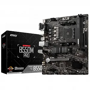 Материнская плата MSI B550M PRO sAM4/2DDR4/VGA/DP/HDMI/3PCIe/M2 675557 - Фото 1