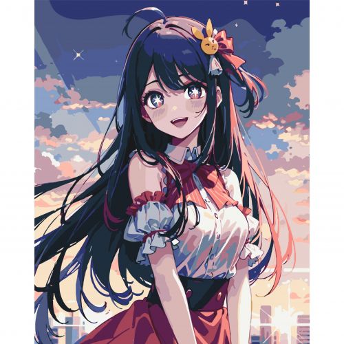 Картина по номерам Аниме Ай Хосино Звездный ребенок 40x50 см [tsi233919-TSI], фото №1