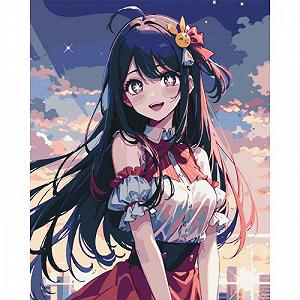 Картина по номерам Аниме Ай Хосино Звездный ребенок 40x50 см [tsi233919-TSI] - Фото 1