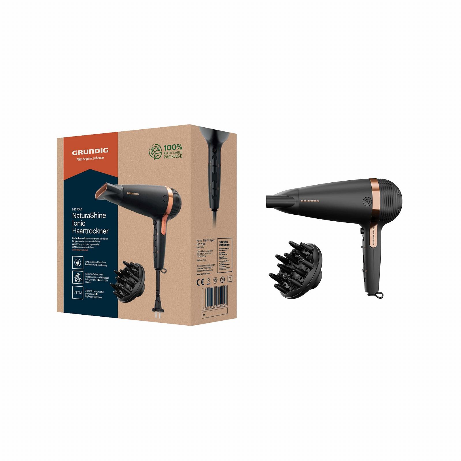 Фен GRUNDIG HD 7081 с функцией ионизации, фото №1