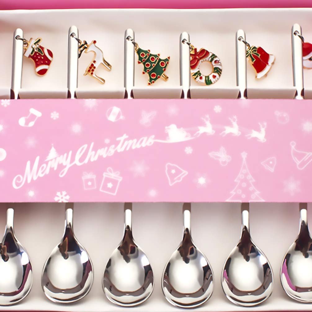 Набор рождественских ложек Angoily, 6 шт, фото №3