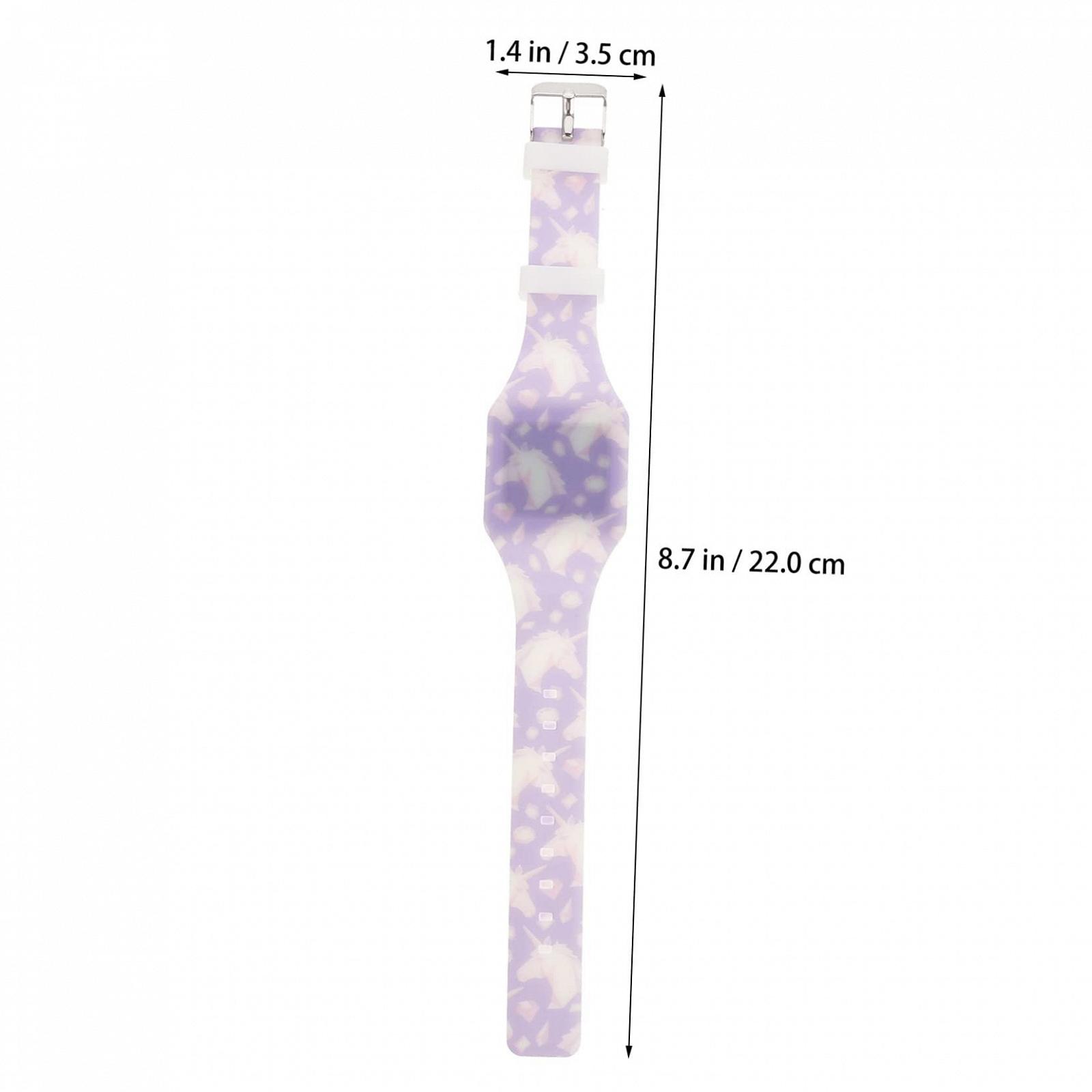 LED-цифровые часы Healvian Дизайн "Unicorn" Сенсорный экран Мягкий ремешок, фото №3 LED-цифровые часы Healvian Дизайн "Unicorn" Сенсорный экран Мягкий ремешок, фото №3