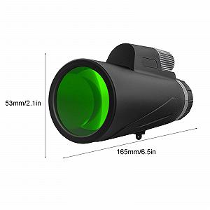 Монокуляр DERBUT 12x50 чорний synthetic.ua - Фото 1