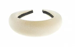 Обруч для волос Matador Бархатный (Кремовый) - Фото 1
